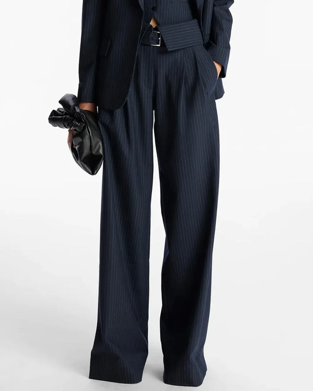 Navy Pinstripe Emma Pant