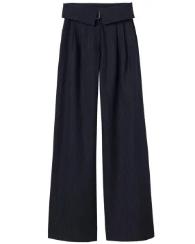 Navy Pinstripe Emma Pant