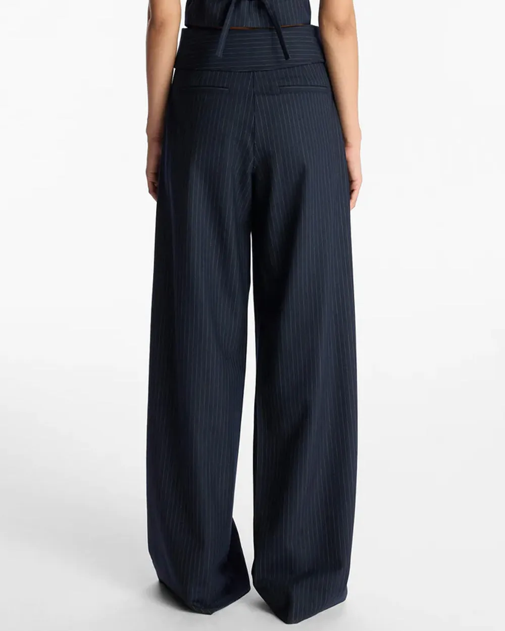 Navy Pinstripe Emma Pant