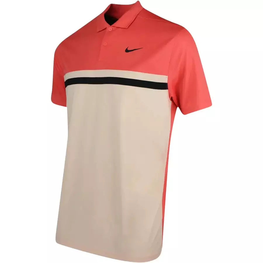 Nike Golf Dri-Fit Victory Colour Block Shirt - Orange