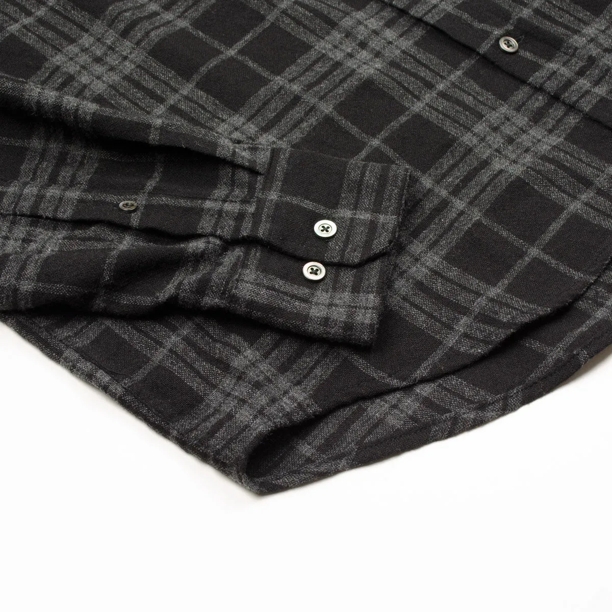 Norse Projects - Algot Relaxed Wool Check Shirt - Charcoal Mel.