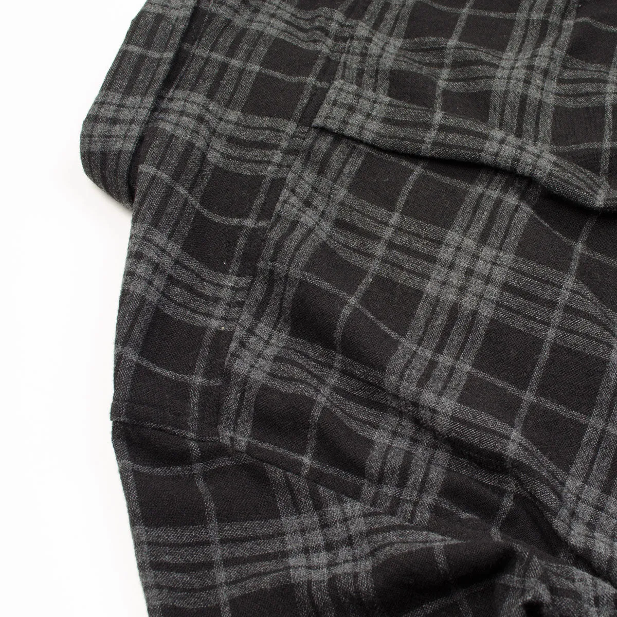 Norse Projects - Algot Relaxed Wool Check Shirt - Charcoal Mel.