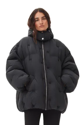 NYLON TECH PUFFER MIDI JACKET - GANNI