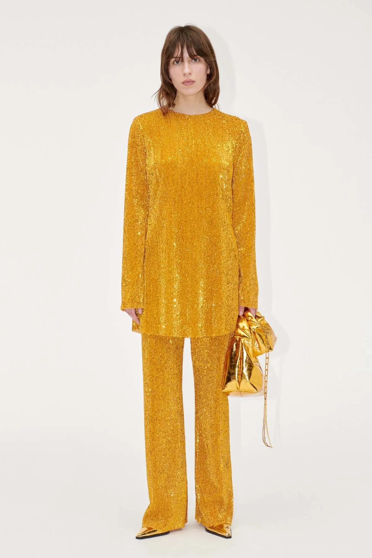 ODIS SEQUIN DRESS - GOLD