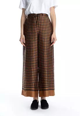 Optical Printed Straight Leg Trouser