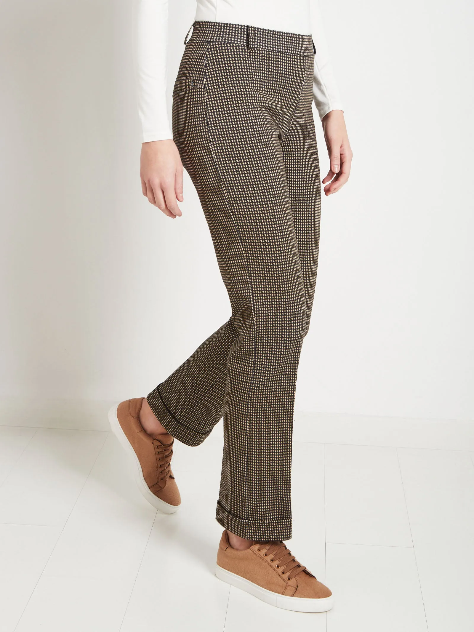 Pantalone Straight Leg in cotone elasticizzato