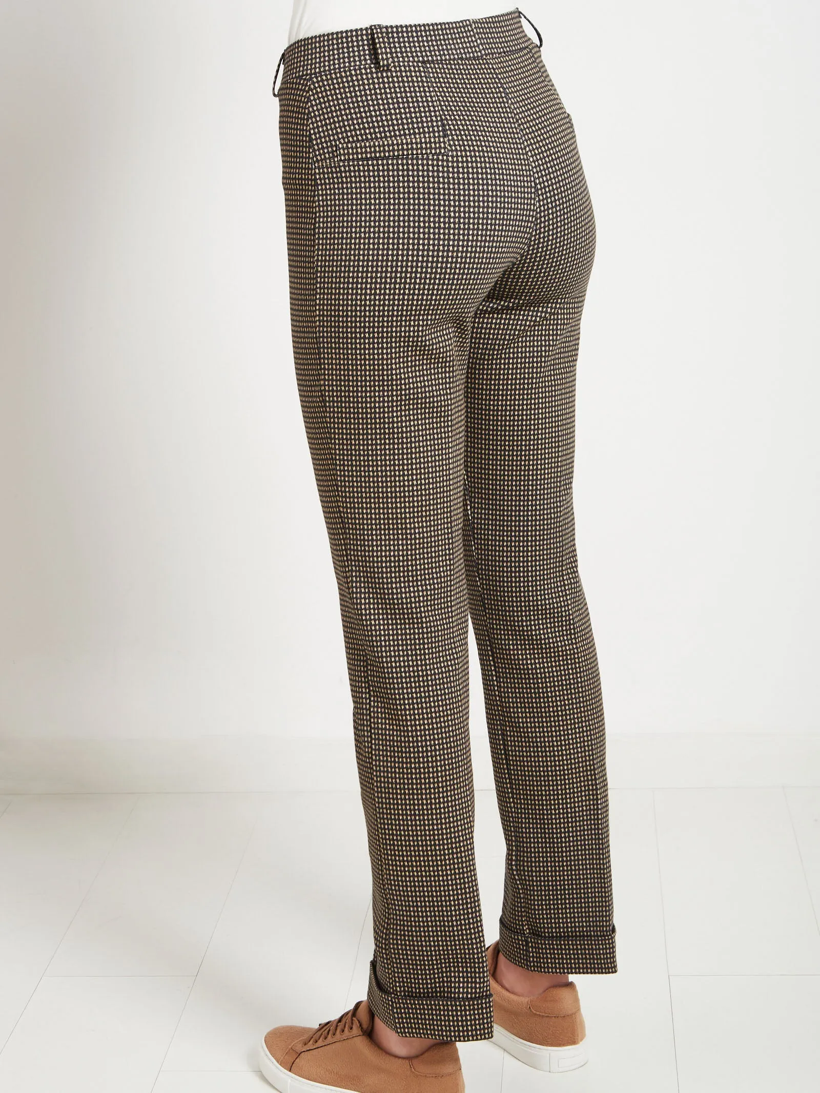 Pantalone Straight Leg in cotone elasticizzato