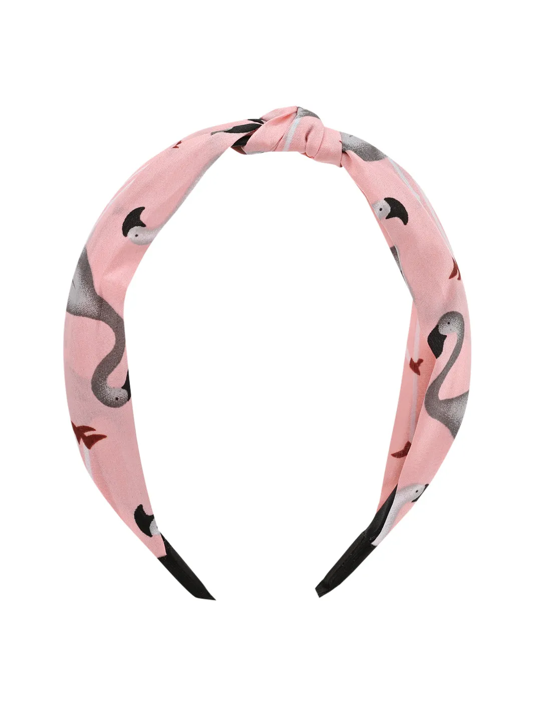 Pastel Pink Flamingo Print Hairband