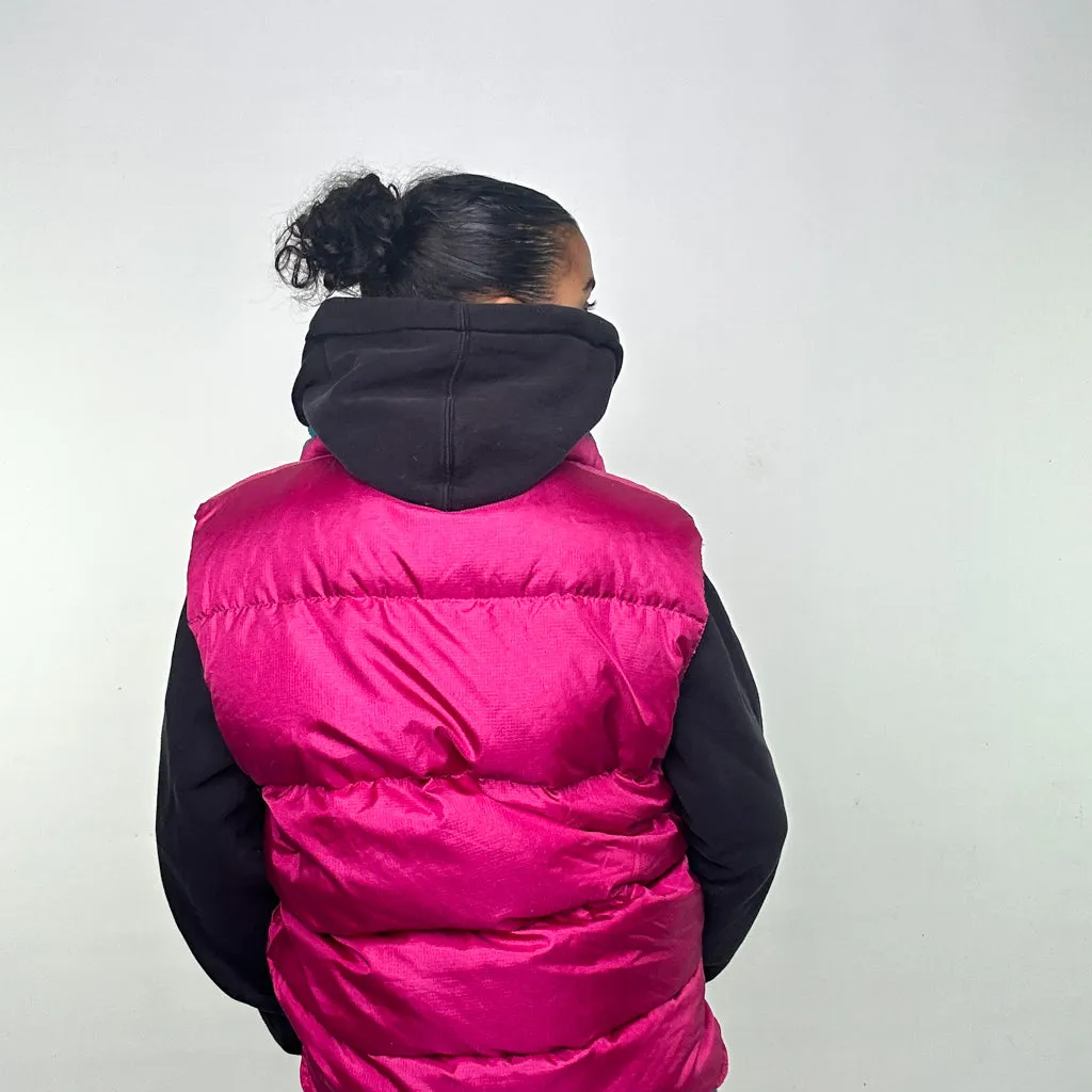 Pink 90s Kappa Puffer Jacket Coat Gilet (XL)