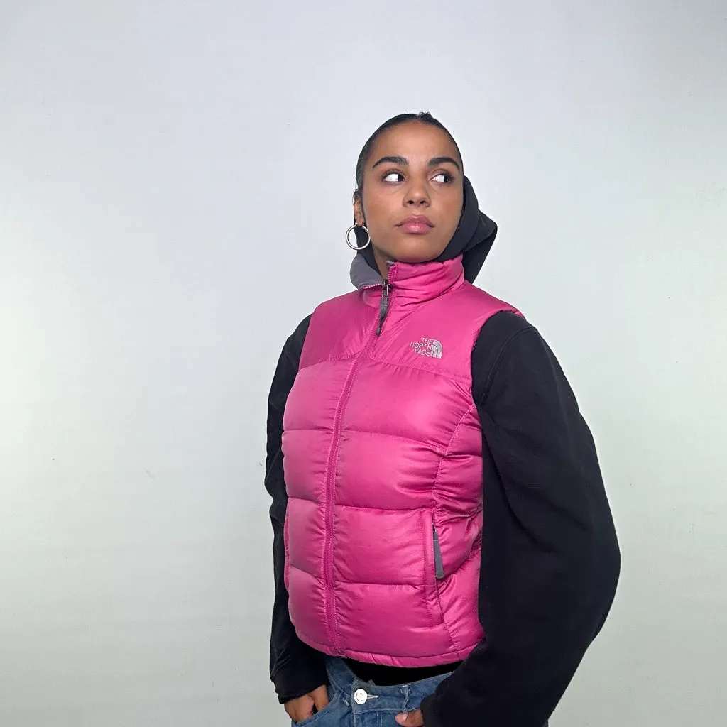 PINK Y2KS THE NORTH FACE PUFFER JACKET COAT GILET (