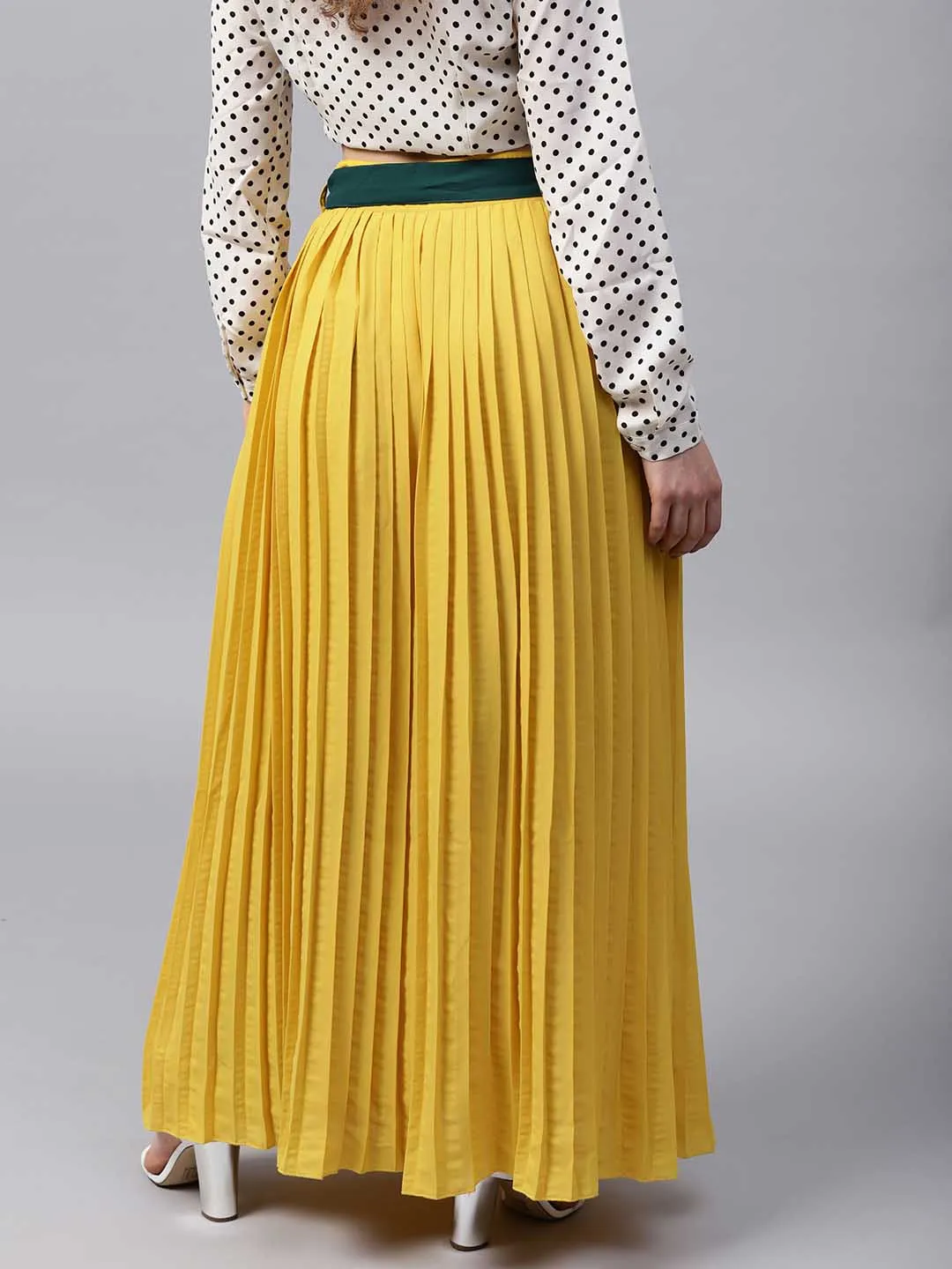 Pleated Long Skirt