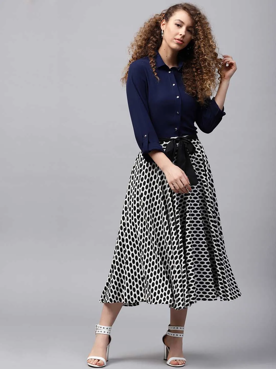 Polka Dot Circular Skirt