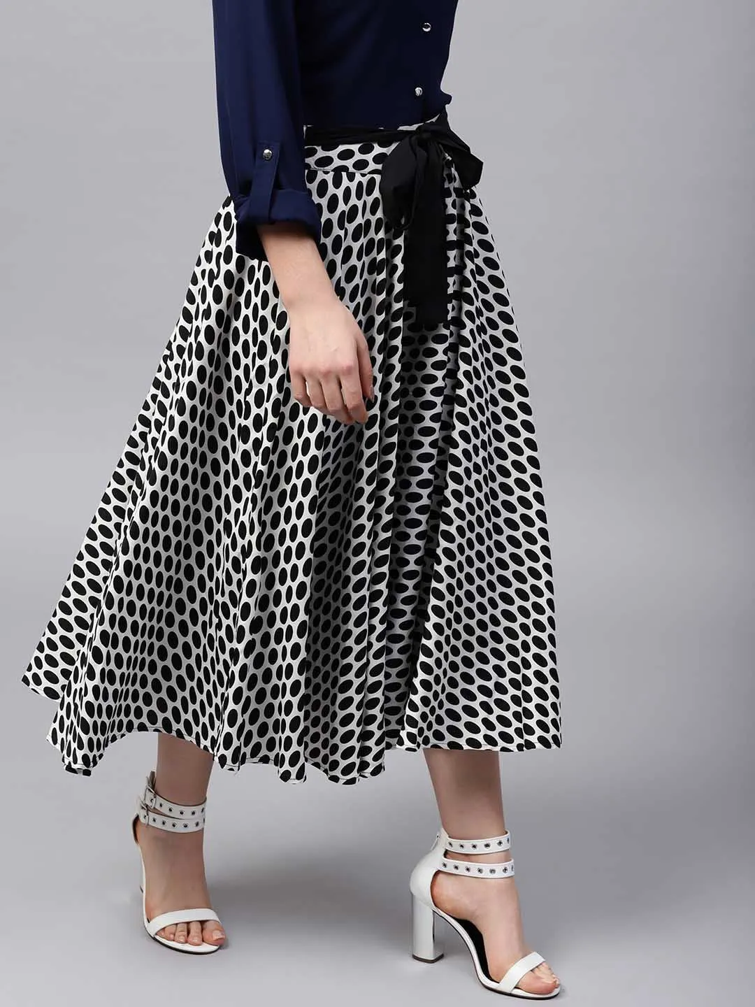 Polka Dot Circular Skirt