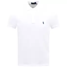 Polo Golf Slim Fit Cotton Knit Polo White - SU24