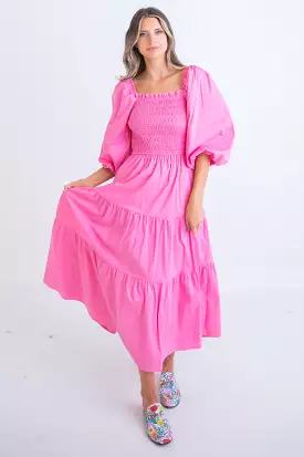 Poplin Smock Maxi Dress