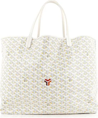 Pre-owned Goyard Gm Saint Louis Tote Claire Voie Coated Canvas