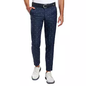 PRINTED STRAIGHT LEG TROUSER TWILIGHT