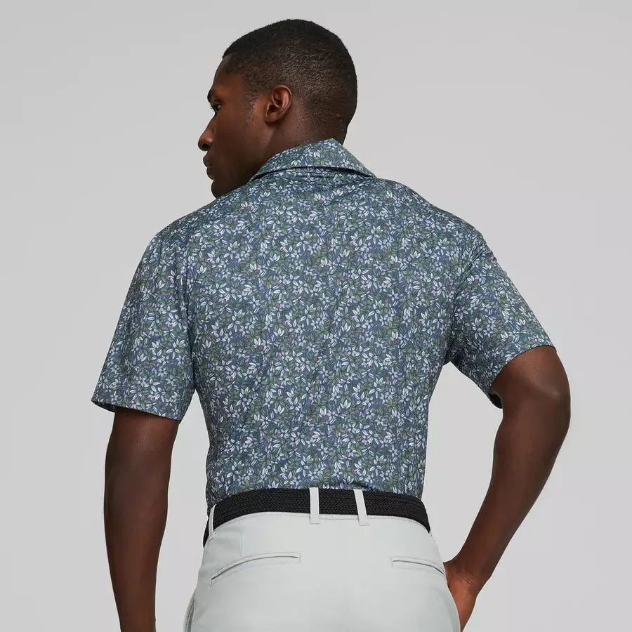 Puma MATTR Floral Polo - Blue