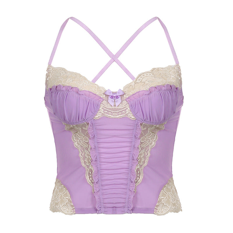 Purple Lace Camisole