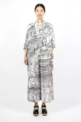 Pyjama Trouser Village Print