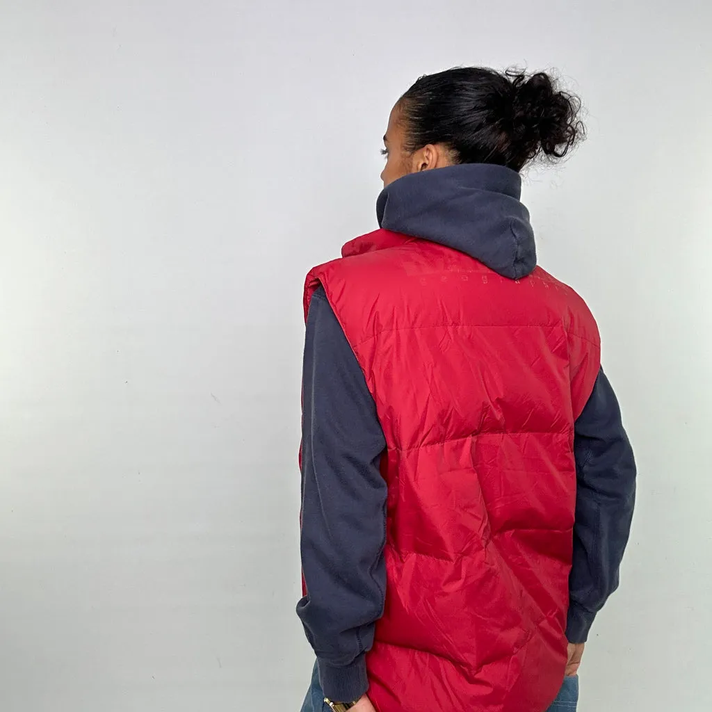 Red 90s Napapijri Puffer Jacket Coat Gilet (L)