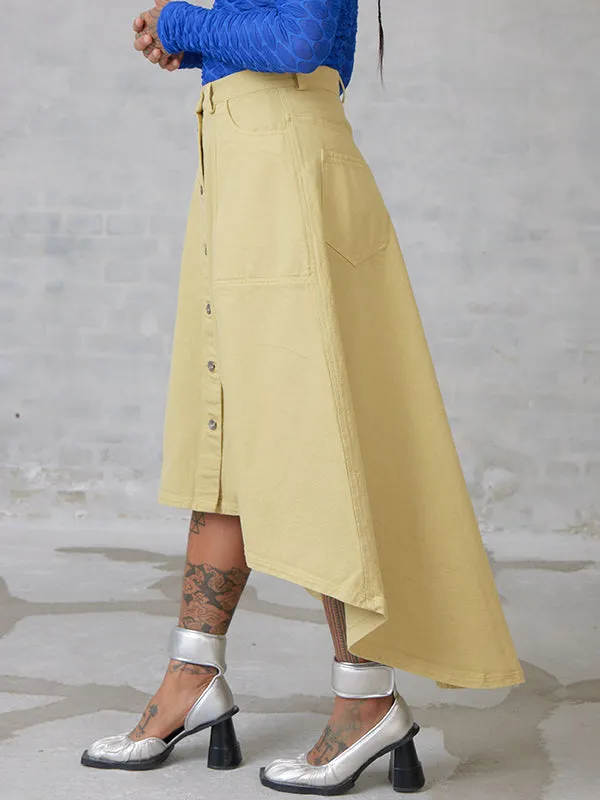 Regain Denim Skirt - Hemp