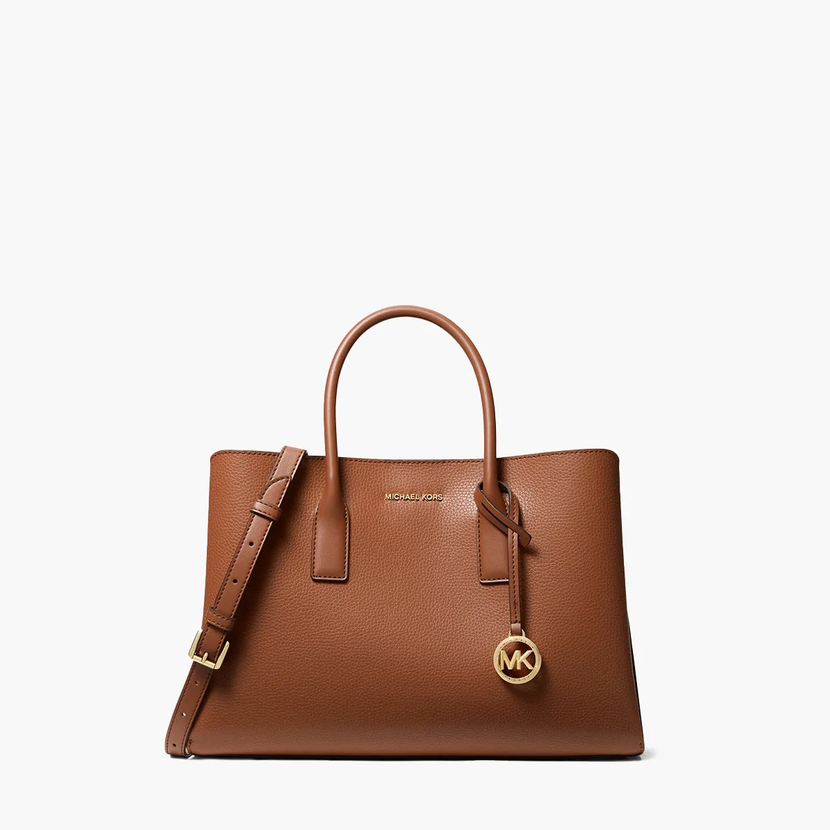 Ruthie Large Pebbled Leather Satchel