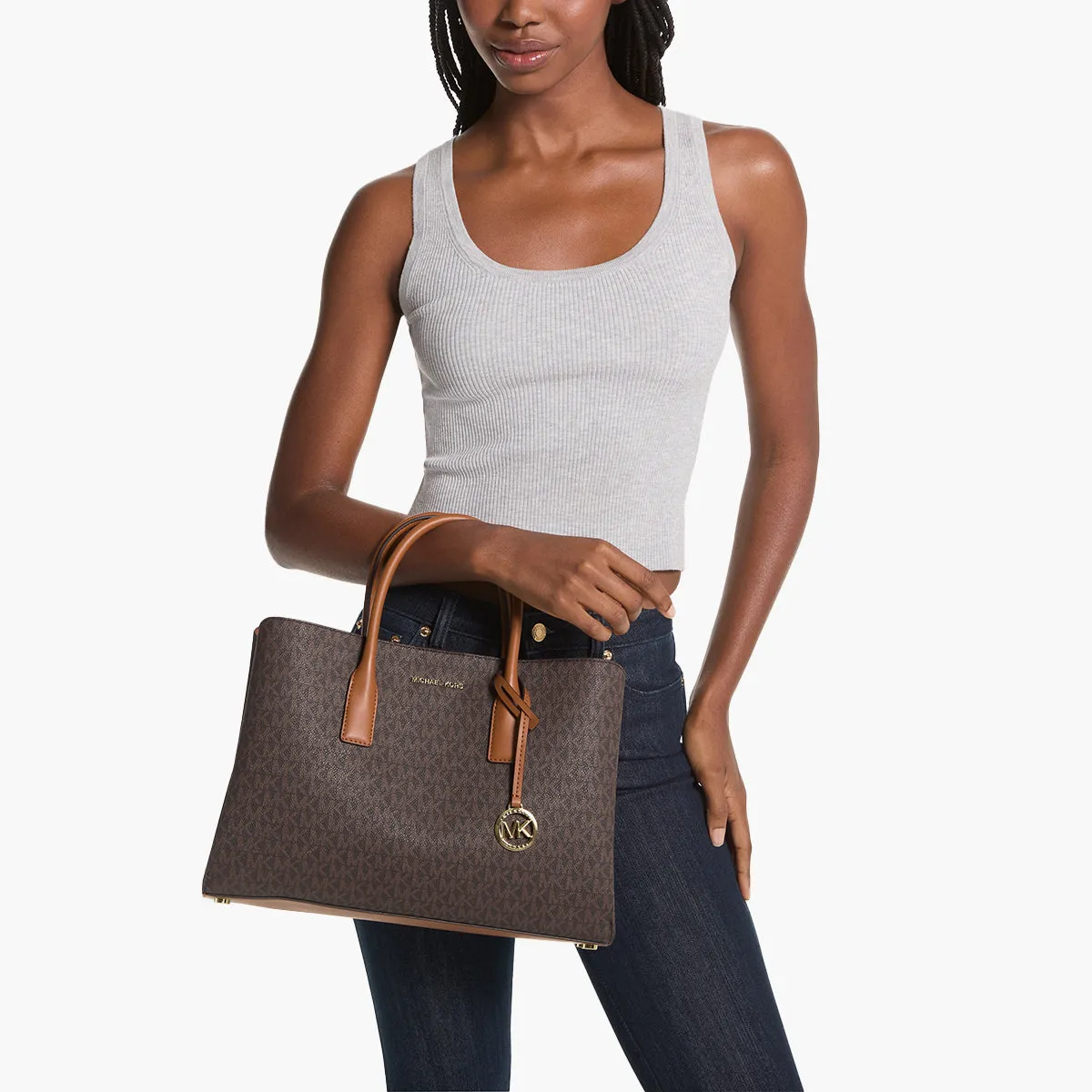 Ruthie Large Signature Logo Satchel