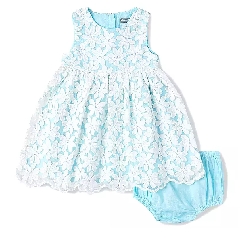 Scalloped Lace Dress + Bloomers