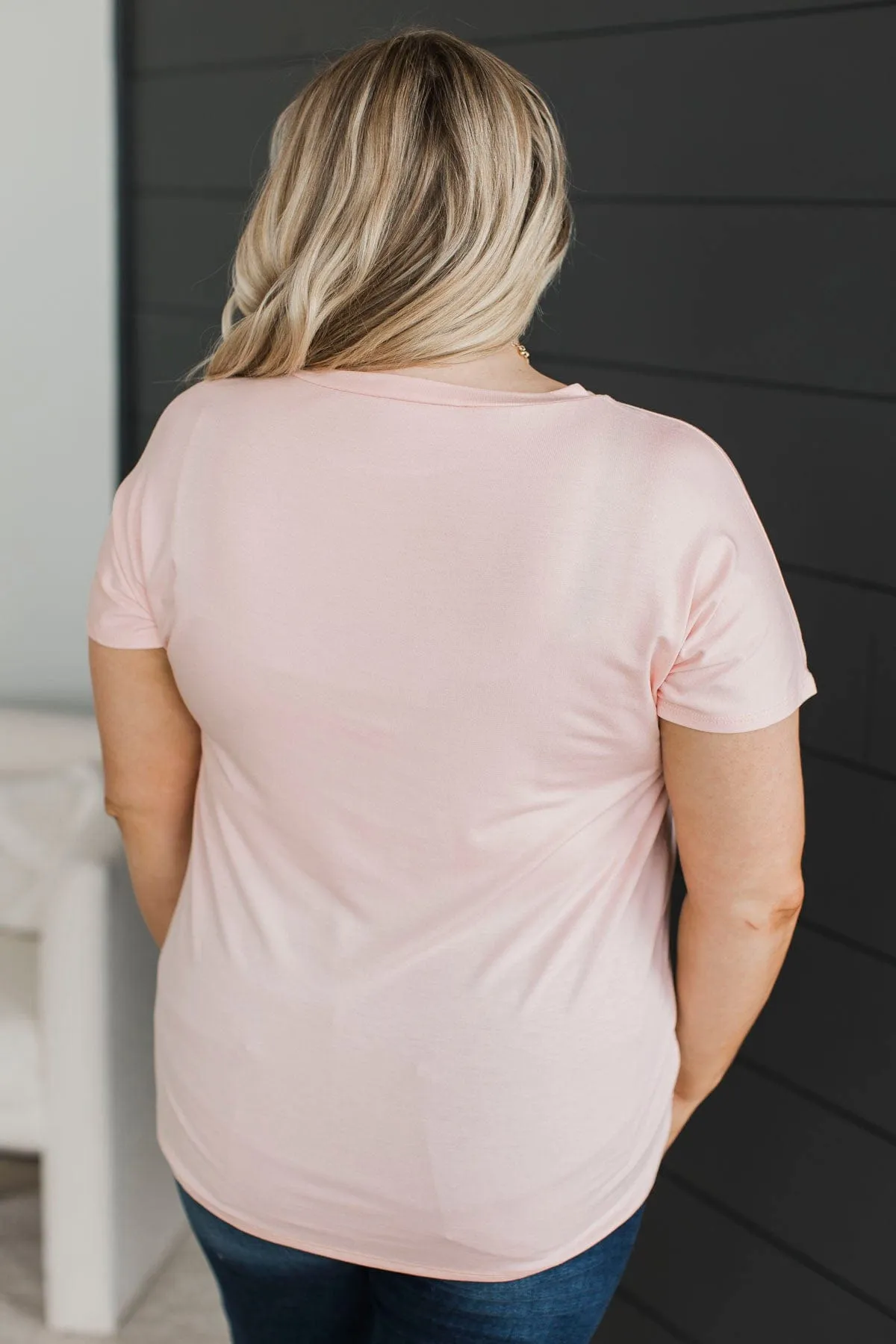 See Eye To Eye Pocket Top- Blush