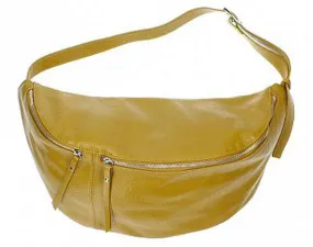 Senape \logan\ women's leather belt bag