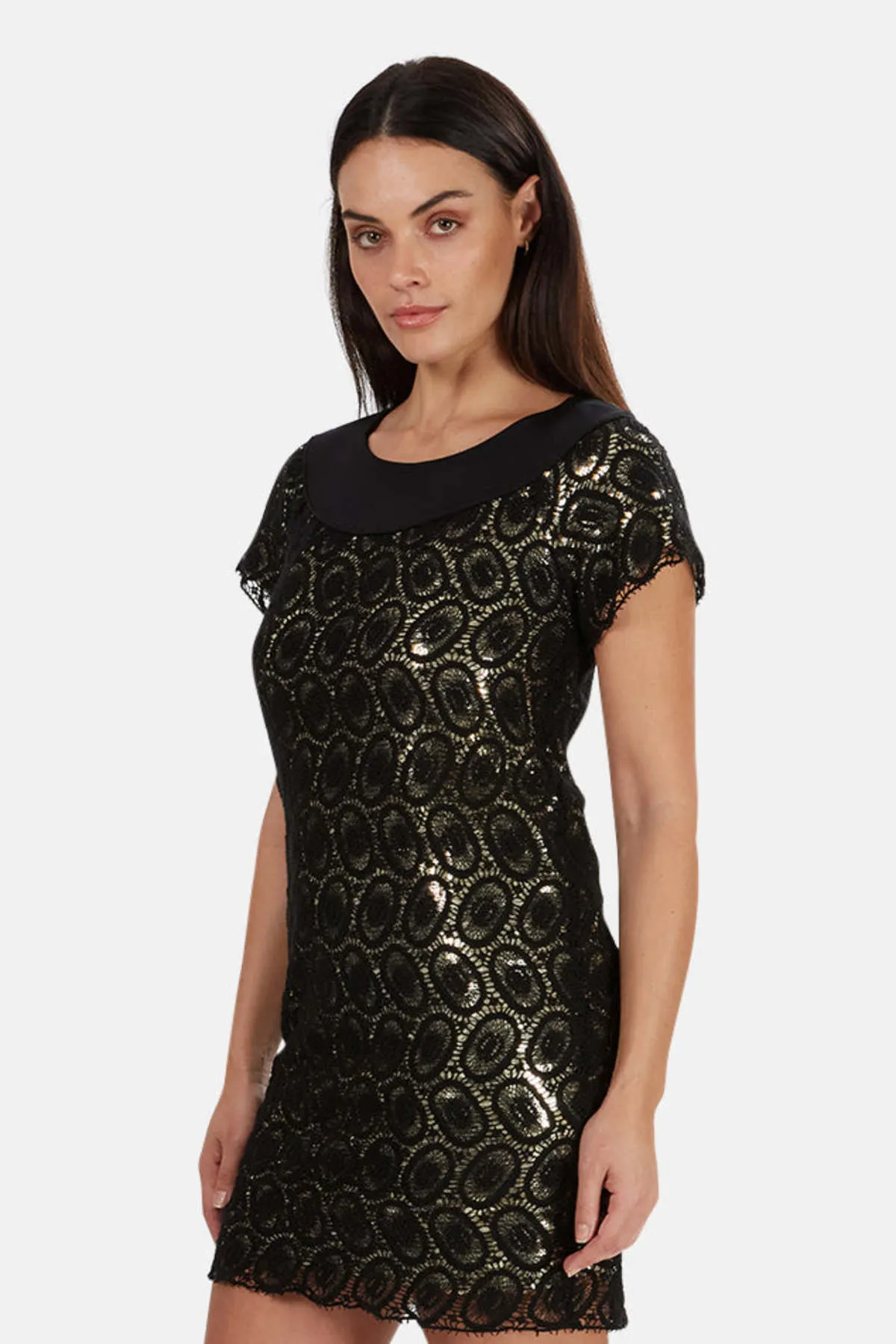 Sequin Dress - Black/Gold