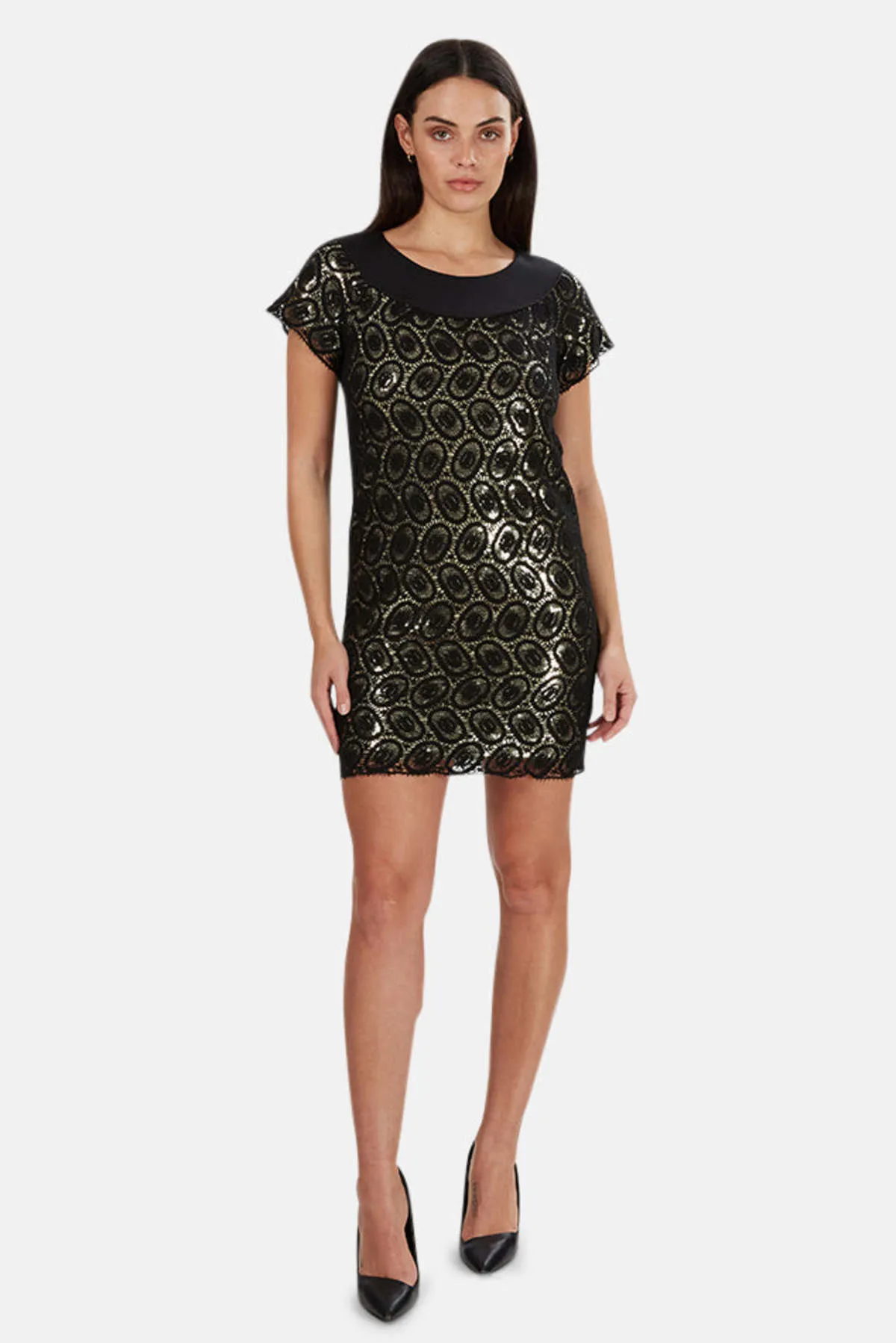 Sequin Dress - Black/Gold