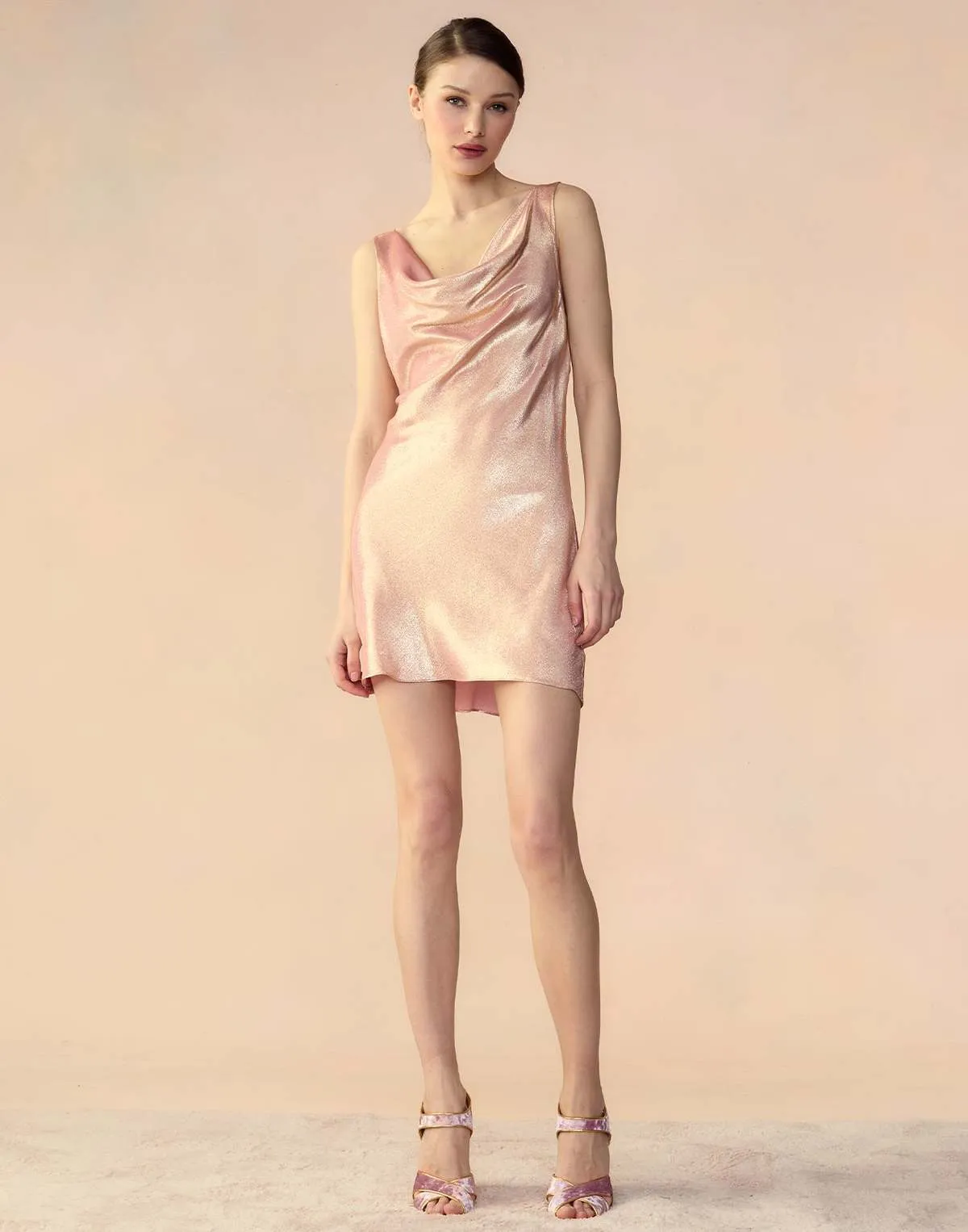 Shimmering Siren Dress - Rose Gold