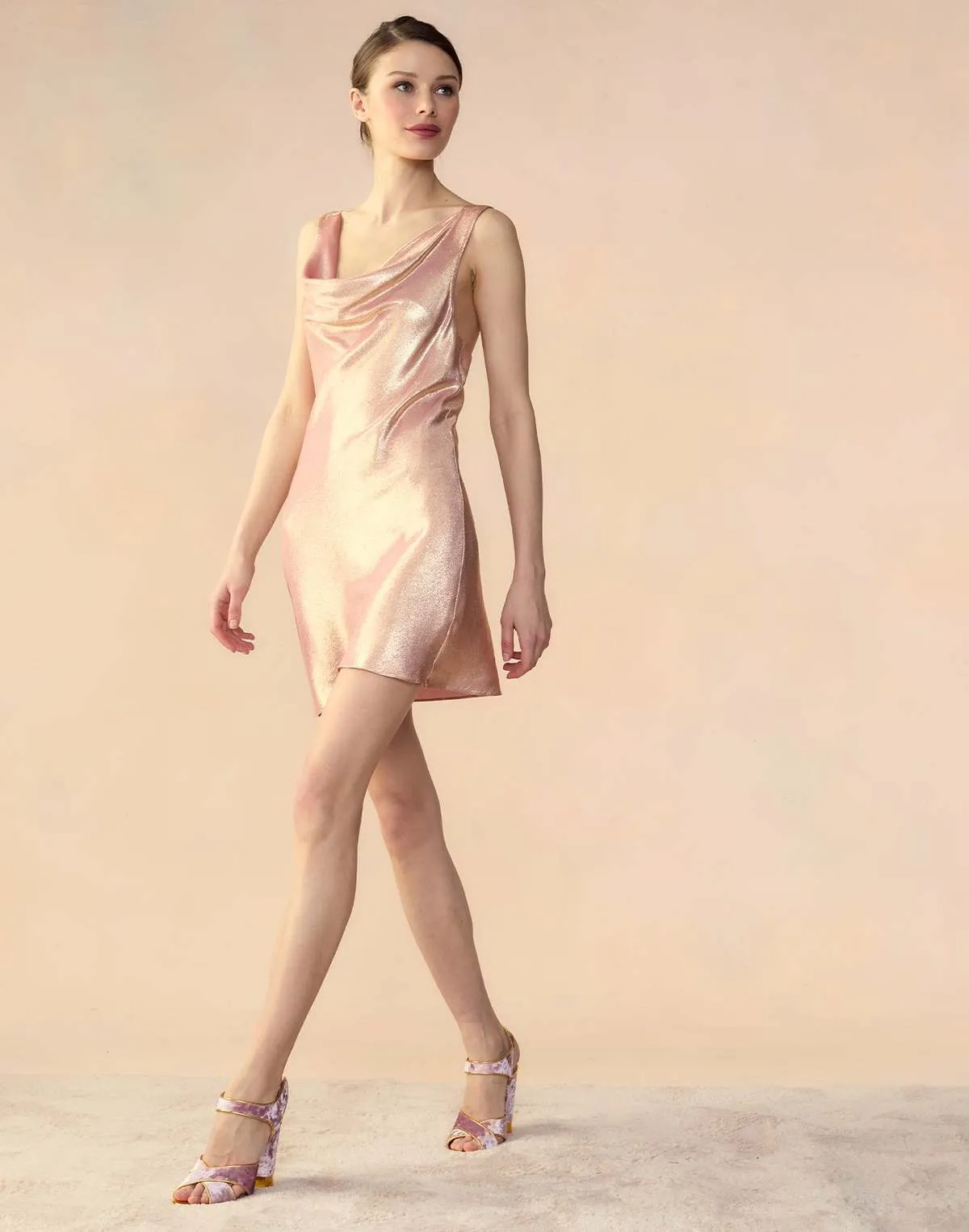 Shimmering Siren Dress - Rose Gold