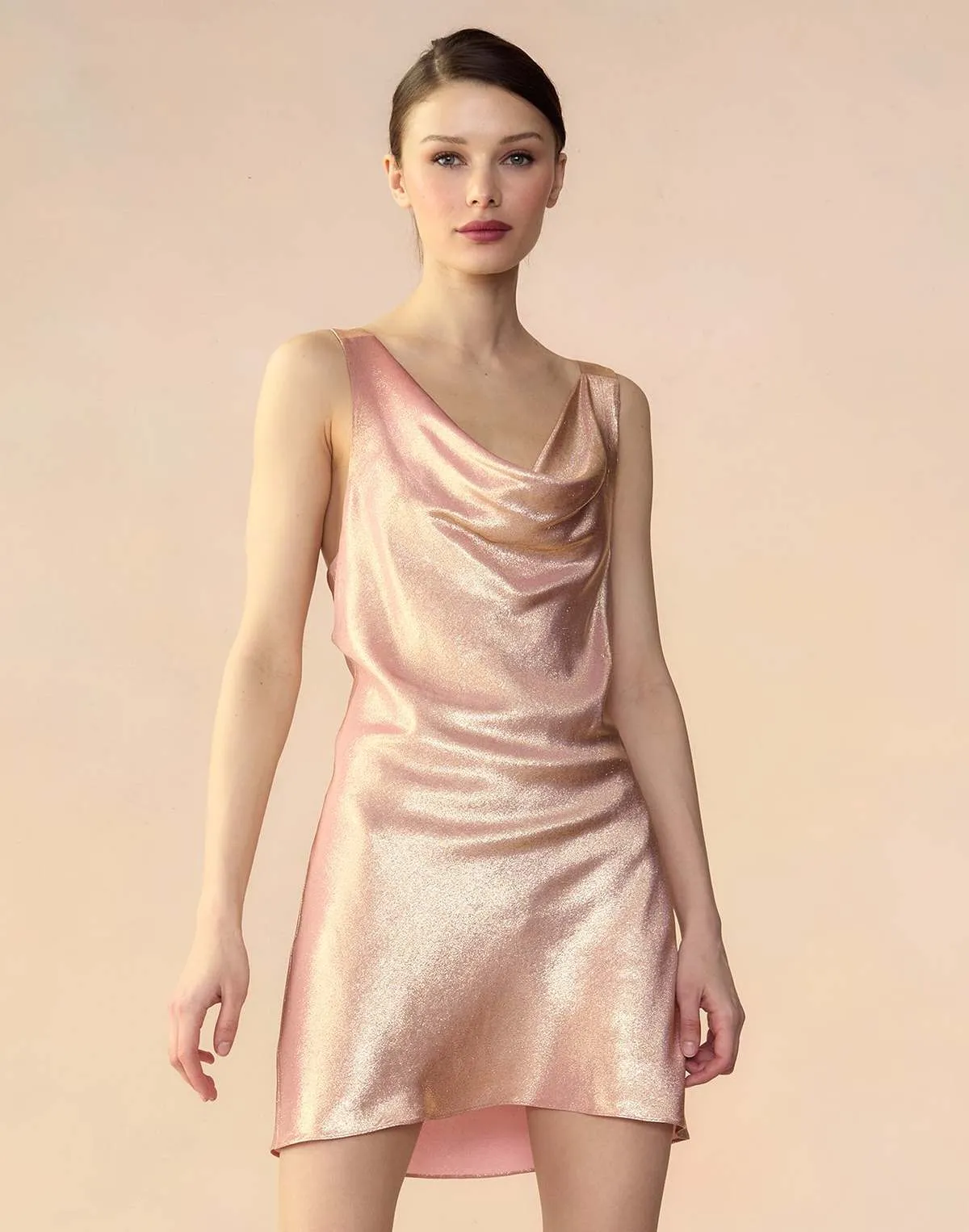 Shimmering Siren Dress - Rose Gold