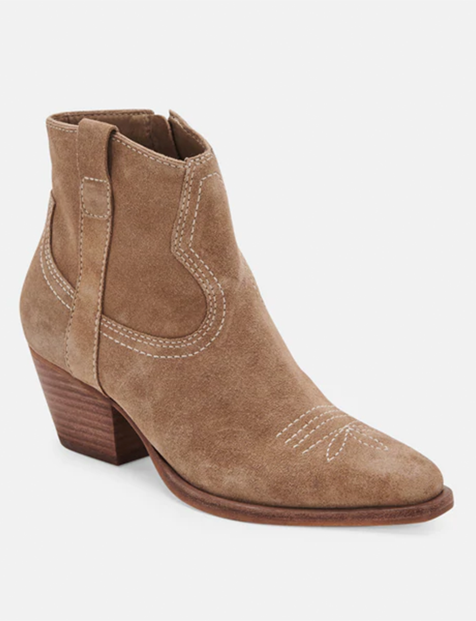 Silma Suede Bootie, Truffle