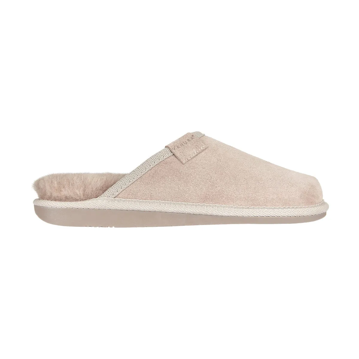 SOAY Men's beige sheep slippers