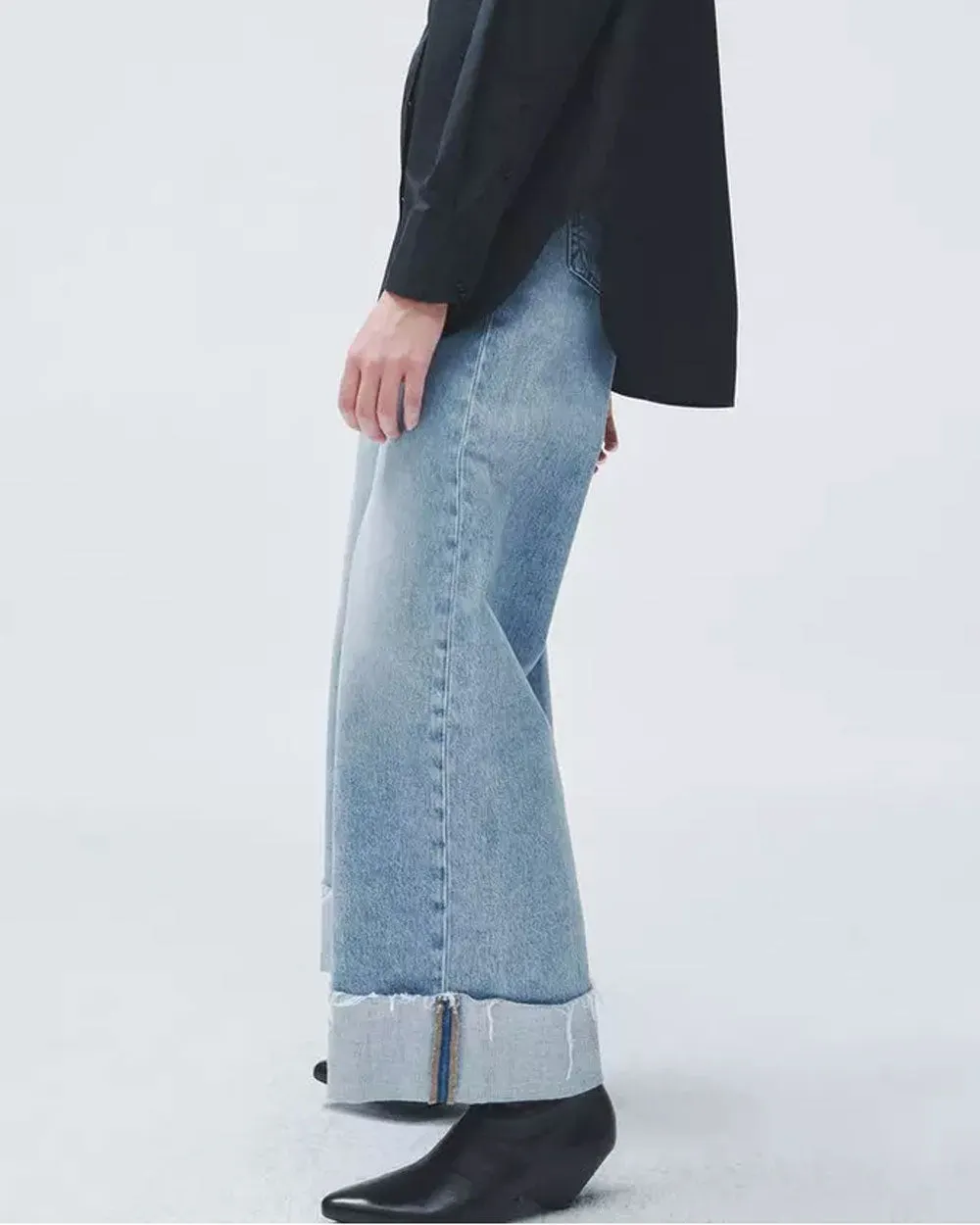 Sofie Crop Cuffed Jean in Mari