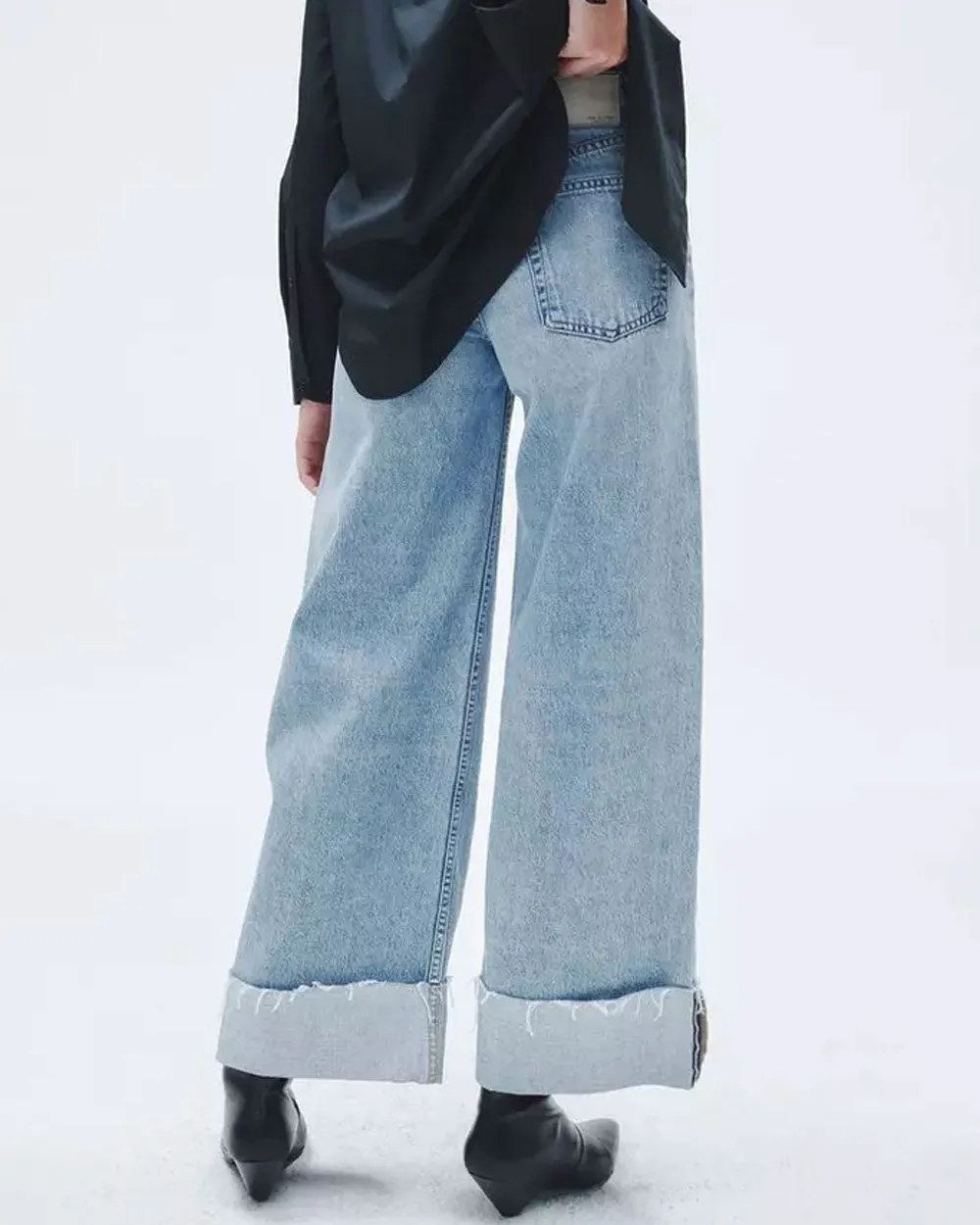 Sofie Crop Cuffed Jean in Mari