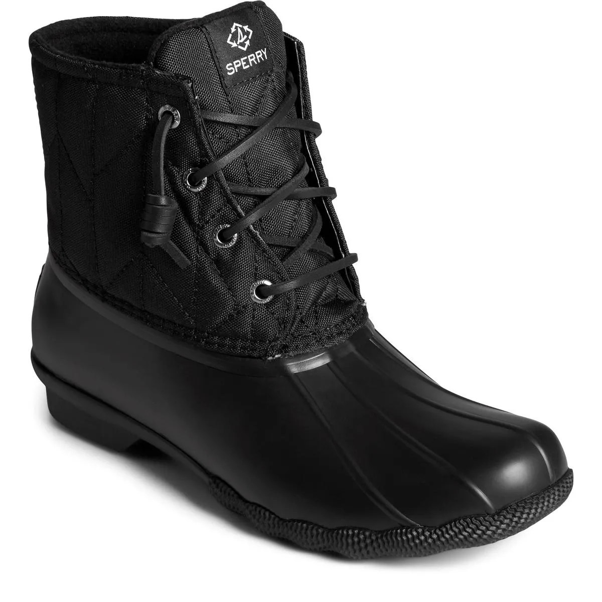 Sperry Saltwater SeaCycled RPET Nylon Boot Black