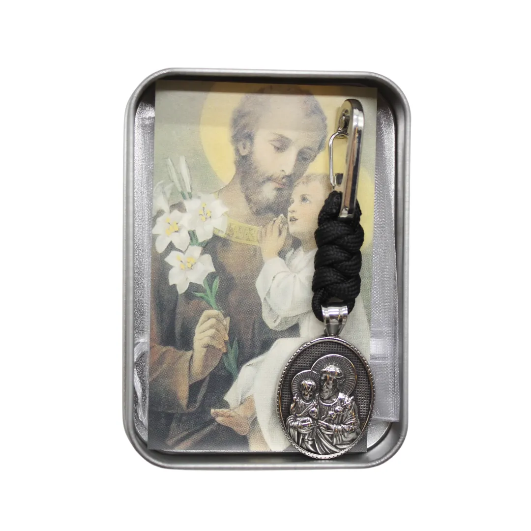 Stainless Steel Catholic Pocket Medal Prayer Kit