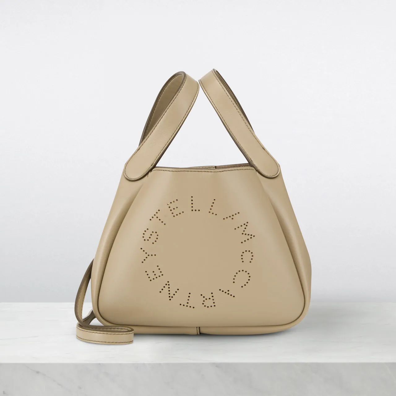 STELLA MCCARTNEY Alter Mat Logo Shoulder Bag - Bamboo