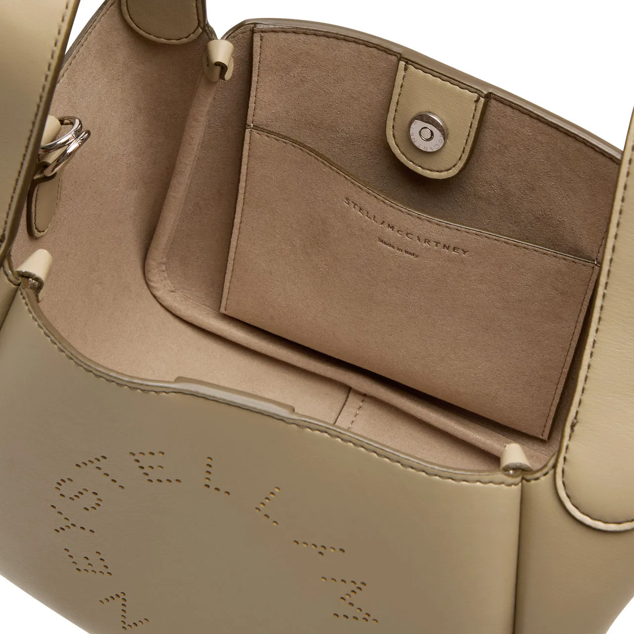 STELLA MCCARTNEY Alter Mat Logo Shoulder Bag - Bamboo