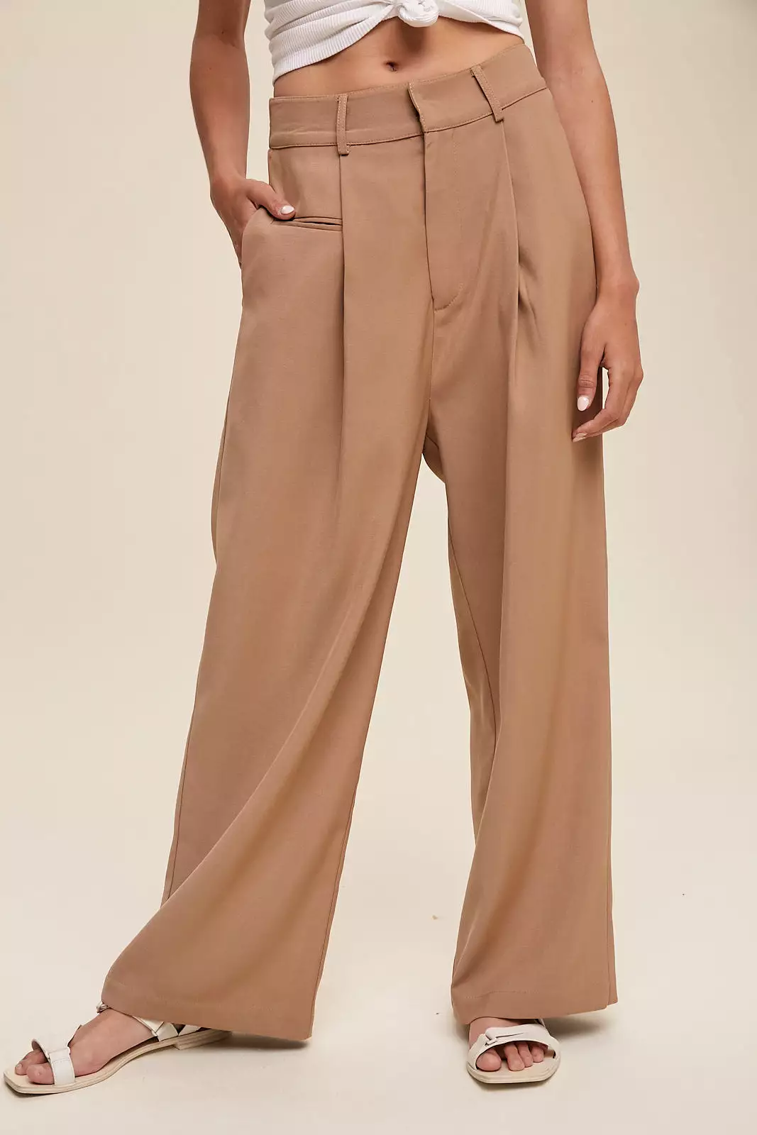 Straight Leg Trouser Pants