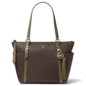 Sullivan Medium Logo Top-Zip Tote Bag