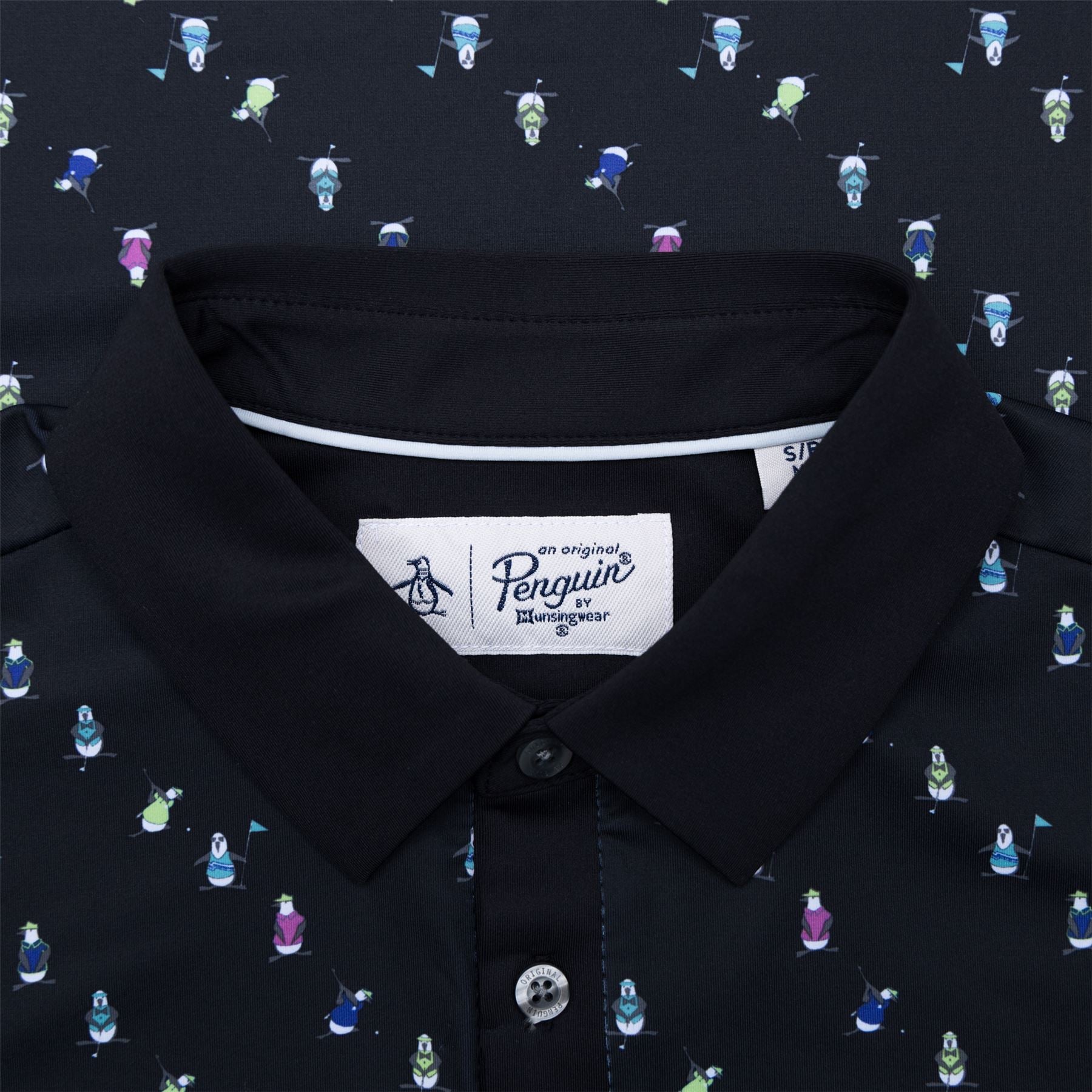 Swinging Pete Novelty Print Polo Caviar - SS23