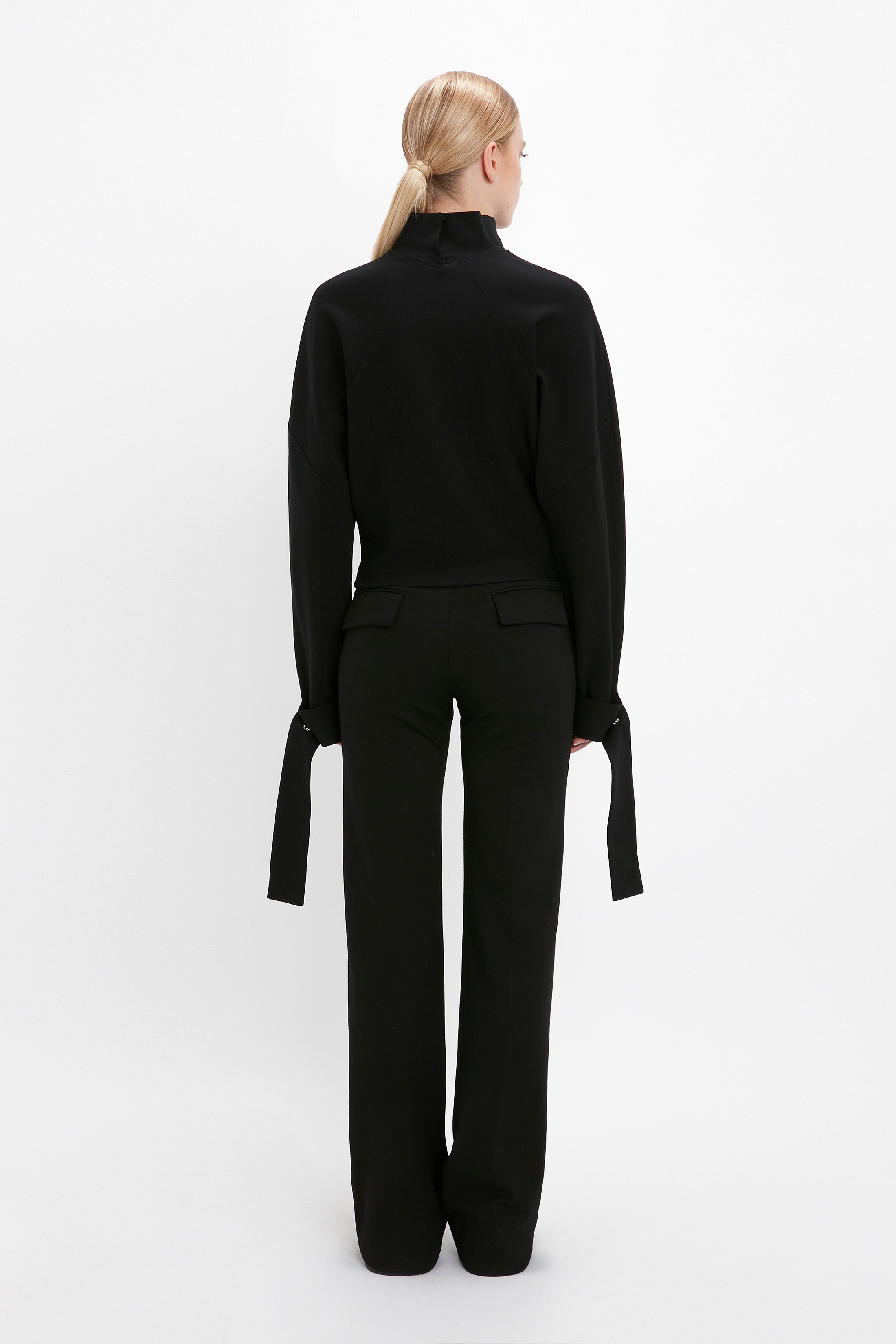 Tailored Straight Leg Trouser In Black