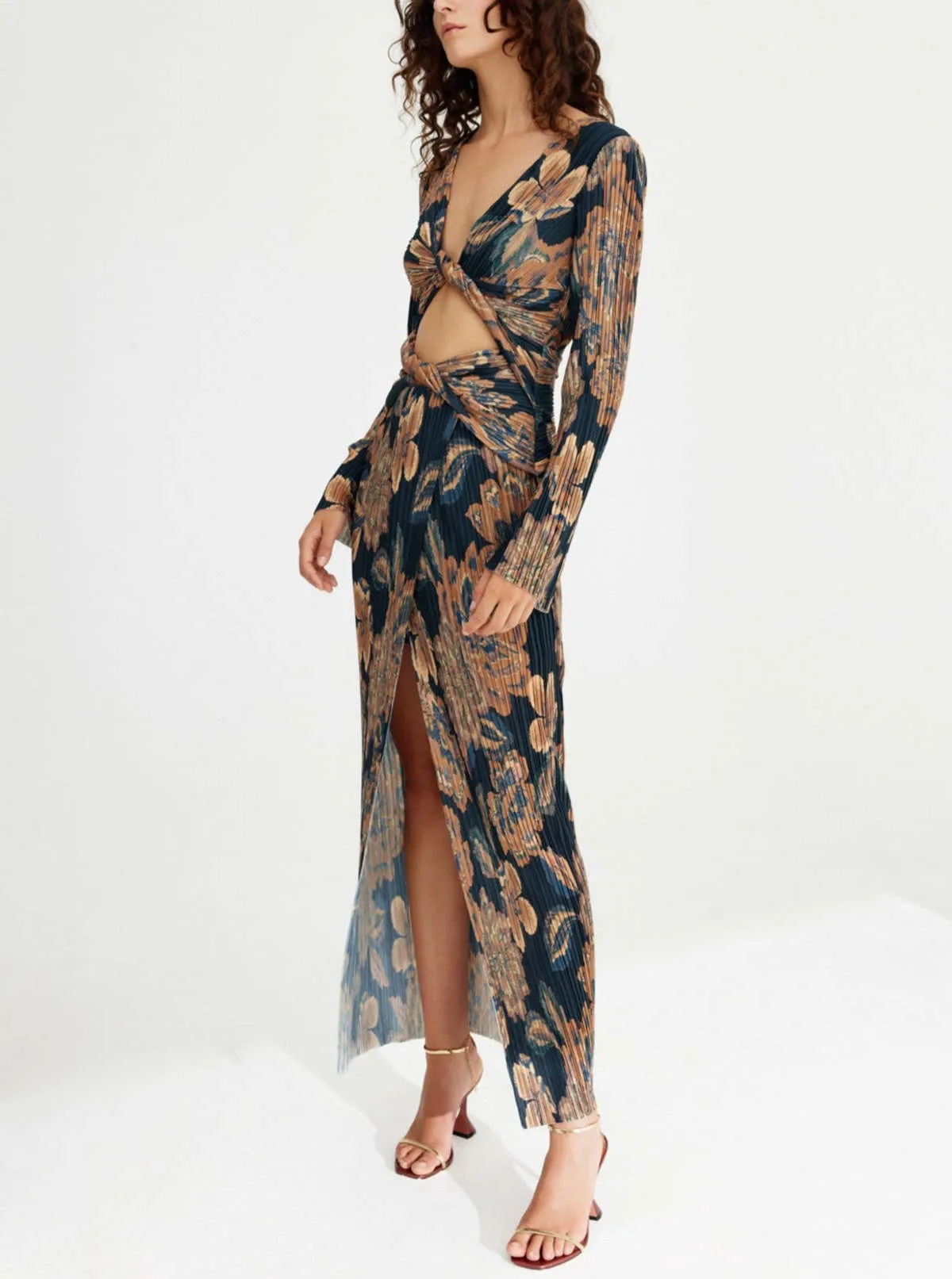 Tapestry Lori Maxi Dress - Gold