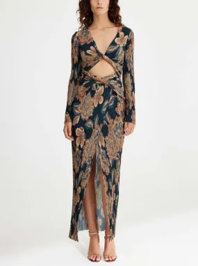 Tapestry Lori Maxi Dress - Gold